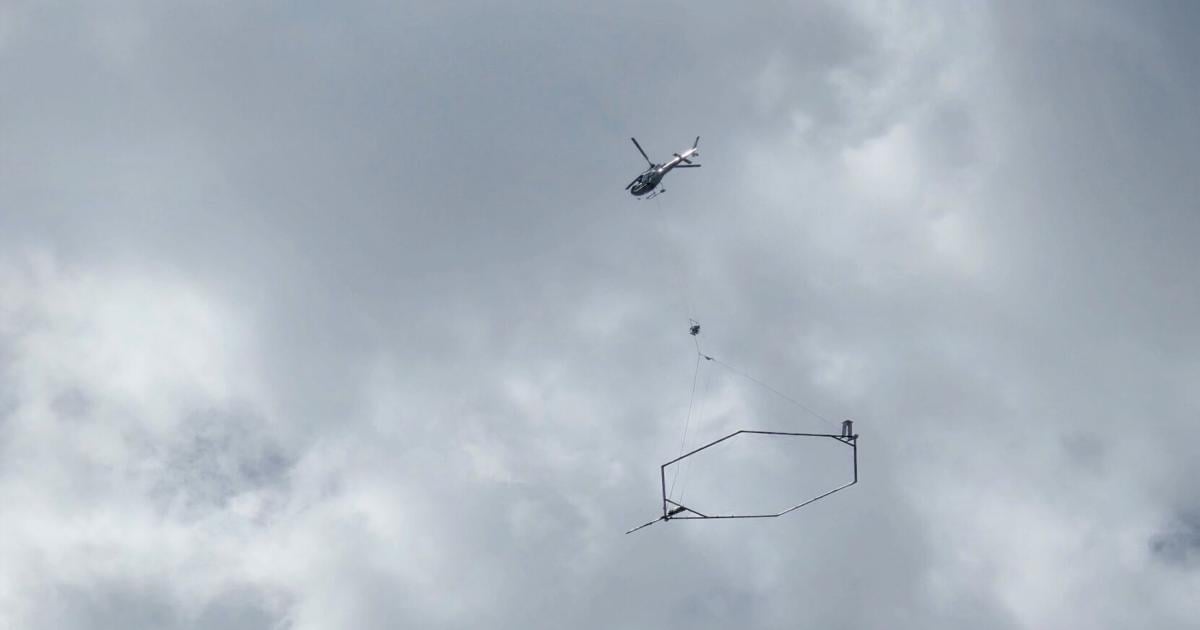 Low-level helicopter flights imaging geology of Lake Superior Basin
