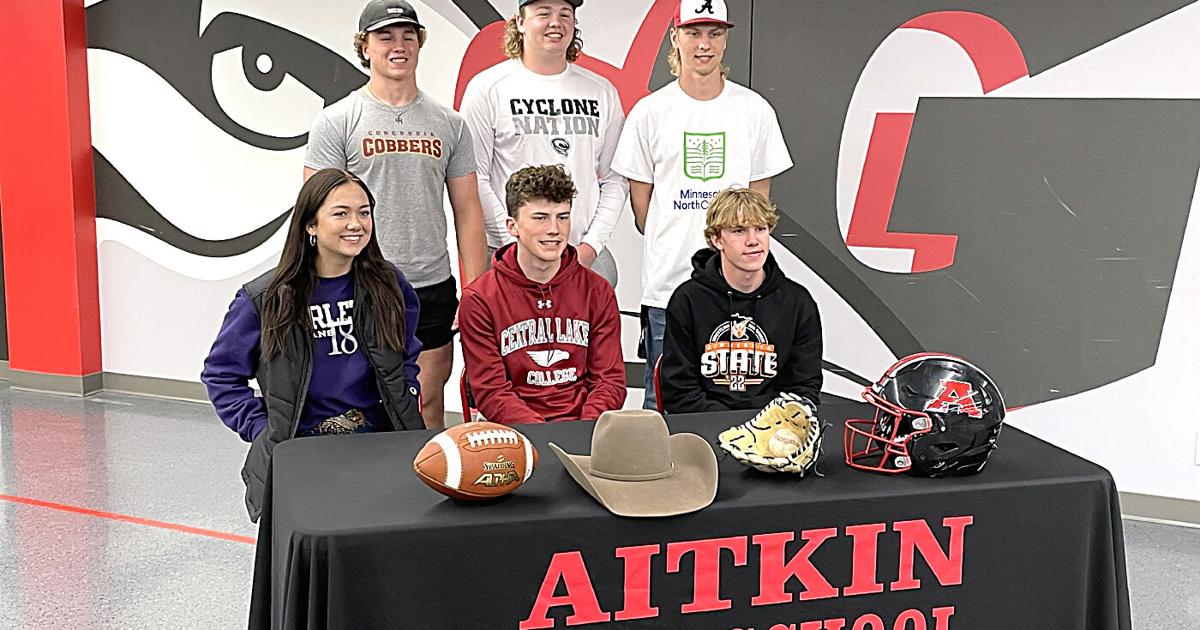College signing day at Aitkin Schools messagemedia.co