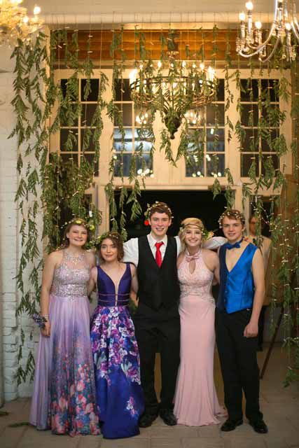 enchanted forest prom dress