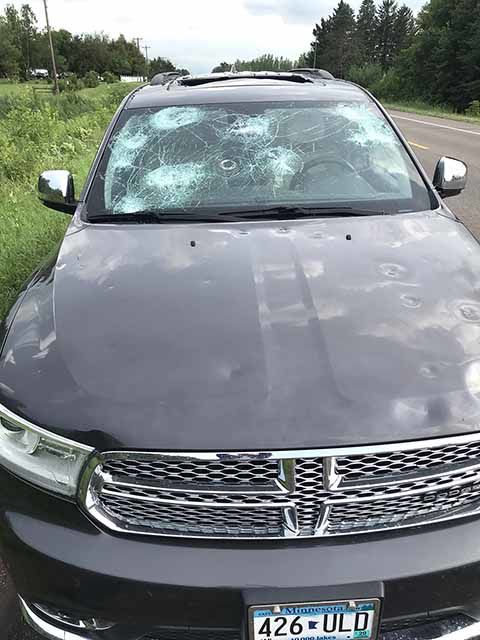 Storm - car with hail damage