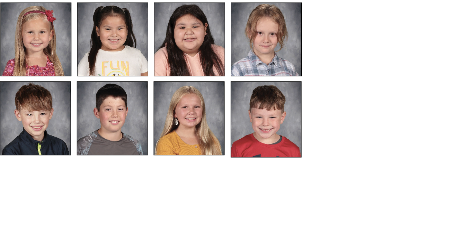 McGregor Elementary, McGregor March 2023 students of the month