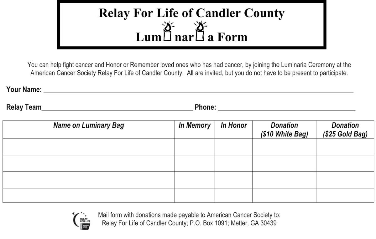 Luminaria Forms Available For 2015 Relay Metteradvertiser Com