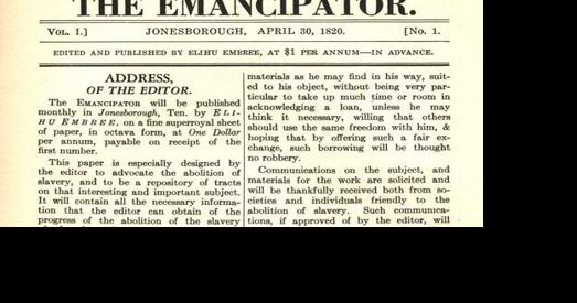 Abolition newspaper revived for nation grappling with racism - Vimarsana News