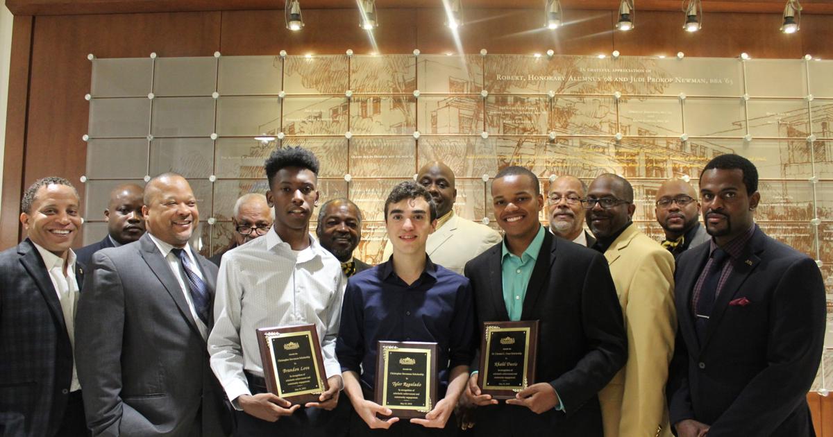 Miami Alphas South Miami Alpha fraternity brothers honor three students | Education ...