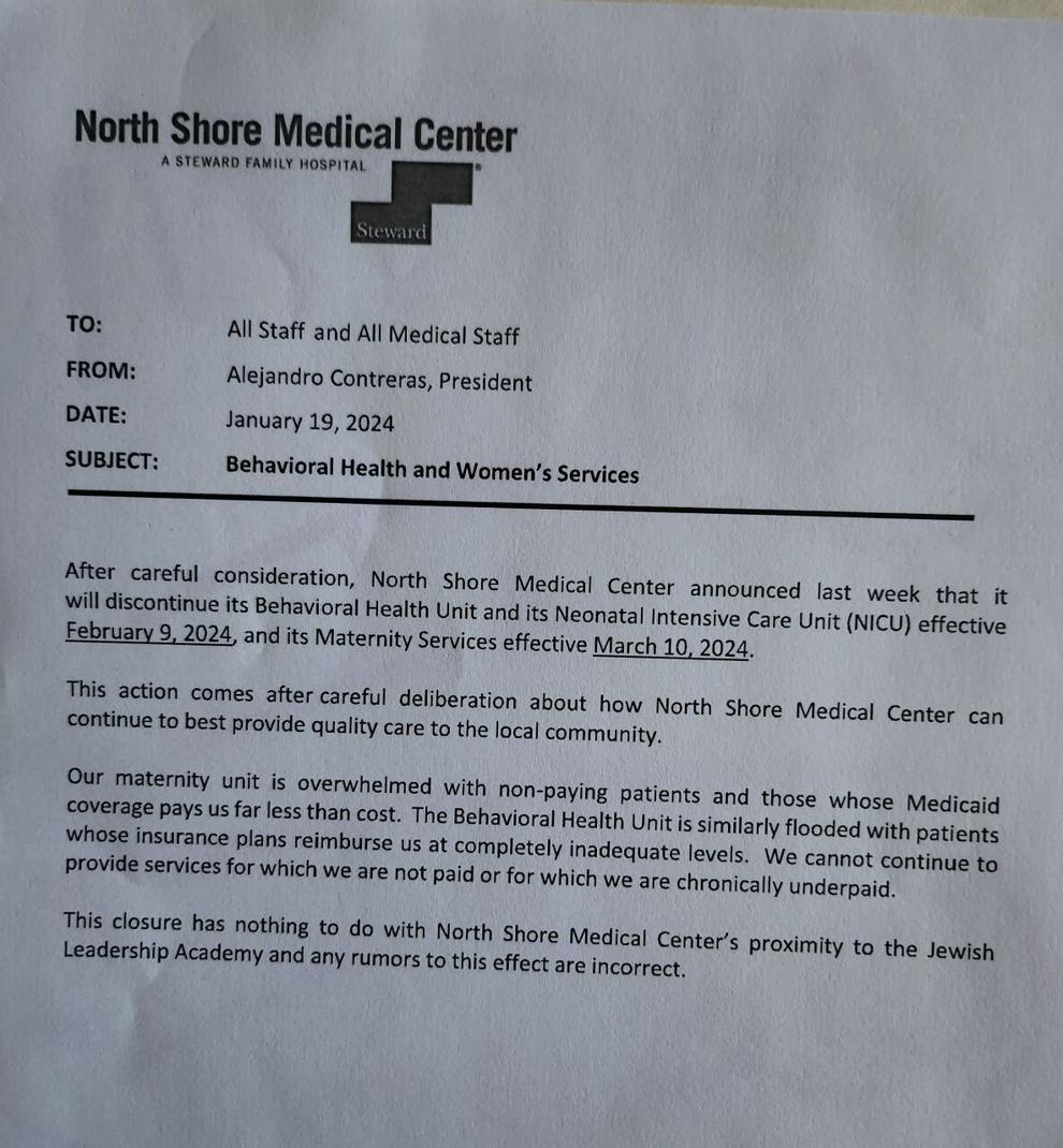 Nsmc Notes Closure of North Shore Medical Center Feared | Local News & Updates ...