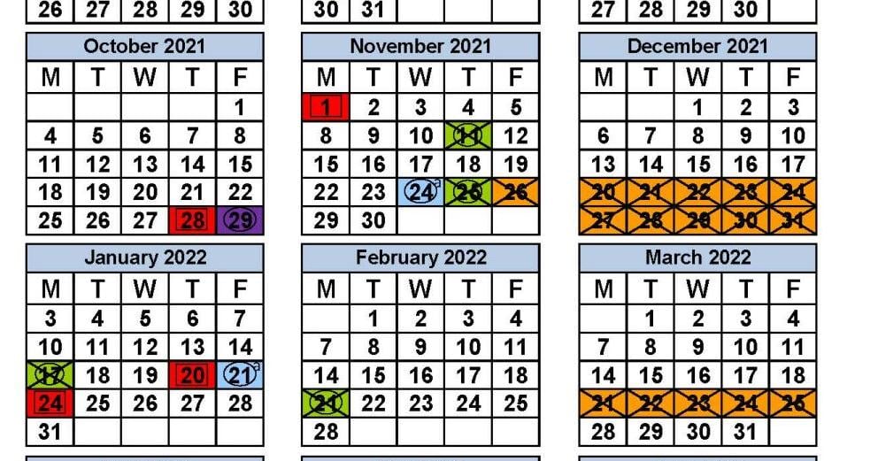 Miami Dade Calendar 2022 Miami-Dade County Public Schools 2021-22 Calendar | Education |  Miamitimesonline.com