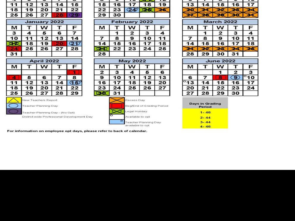 Miami-Dade County Public Schools 2021-22 Calendar | Education | Miamitimesonline.com