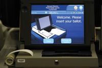 Ballot scanning machine
