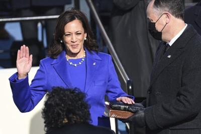 Kamala Harris is sworn in as vice president