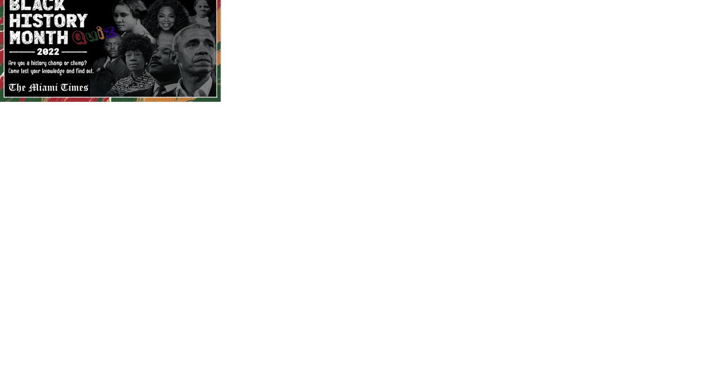 2022 Black History Month Quiz - Vimarsana News
