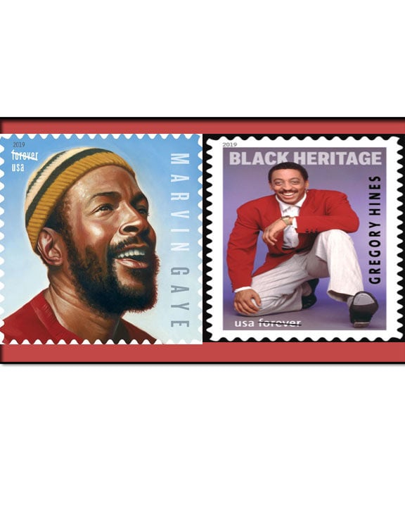 Marvin Gaye Gregory Hines honored U.S. postal stamps Lifestyles