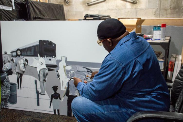 Parker in studio
