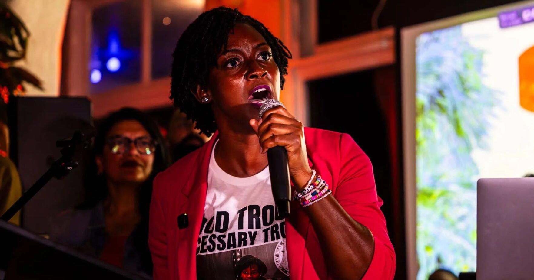 Angie Nixon pulled off an upset . Now let get her and other Democrats past the finish line