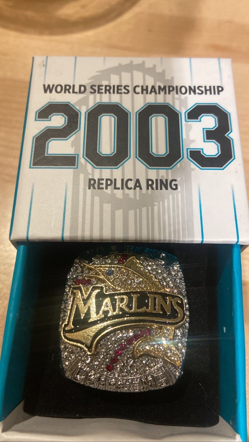 MLB 1997 2003 Florida Miami Marlins World Series Championship Replica Fan  Rings Set
