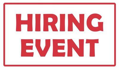 large hiring event at