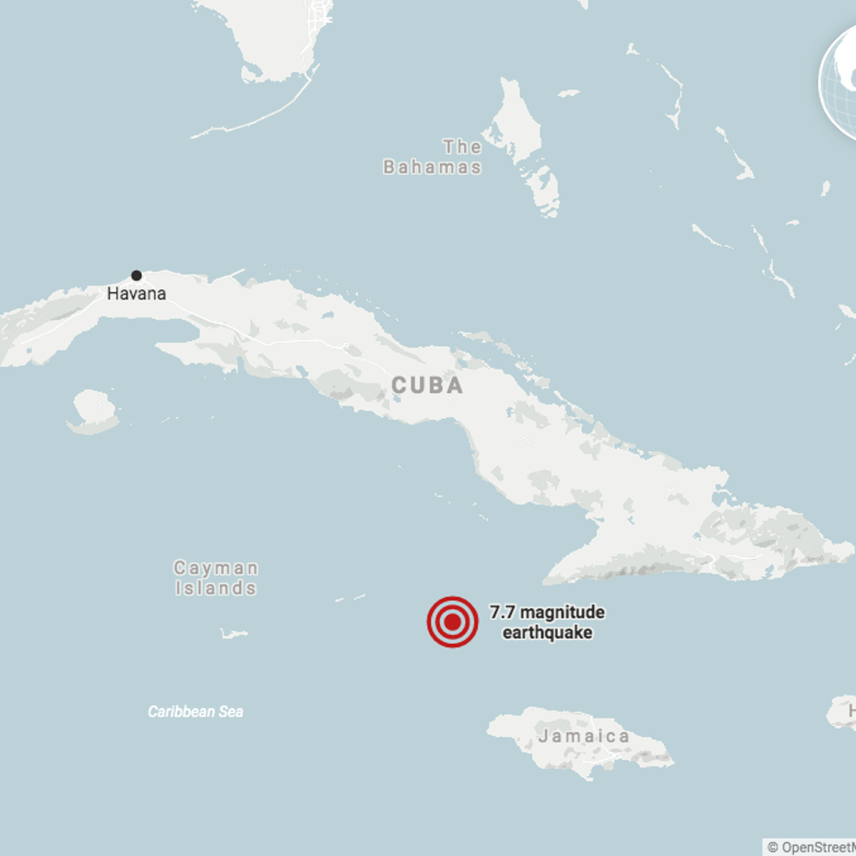 Mag 7 7 Quake Hits Between Cuba And Jamaica But No Injuries