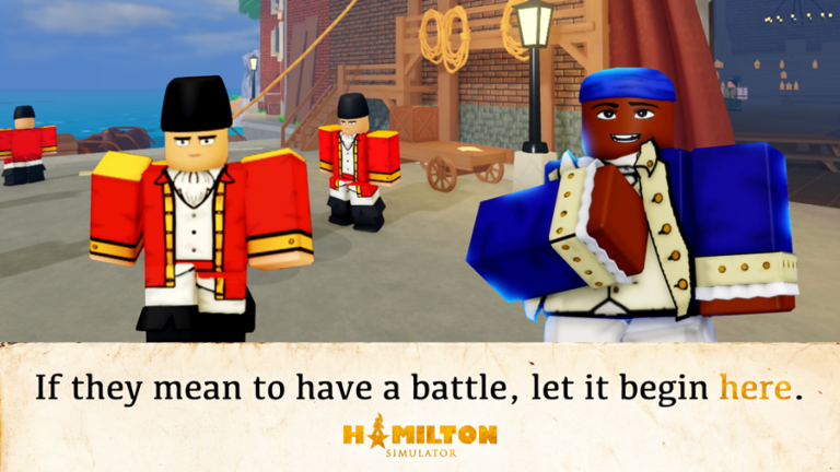 Hamilton Simulator lets Roblox players defeat the British with official  songs from the musical