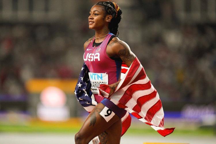 Sha'Carri Richardson wins 100-meter title at worlds, Sports