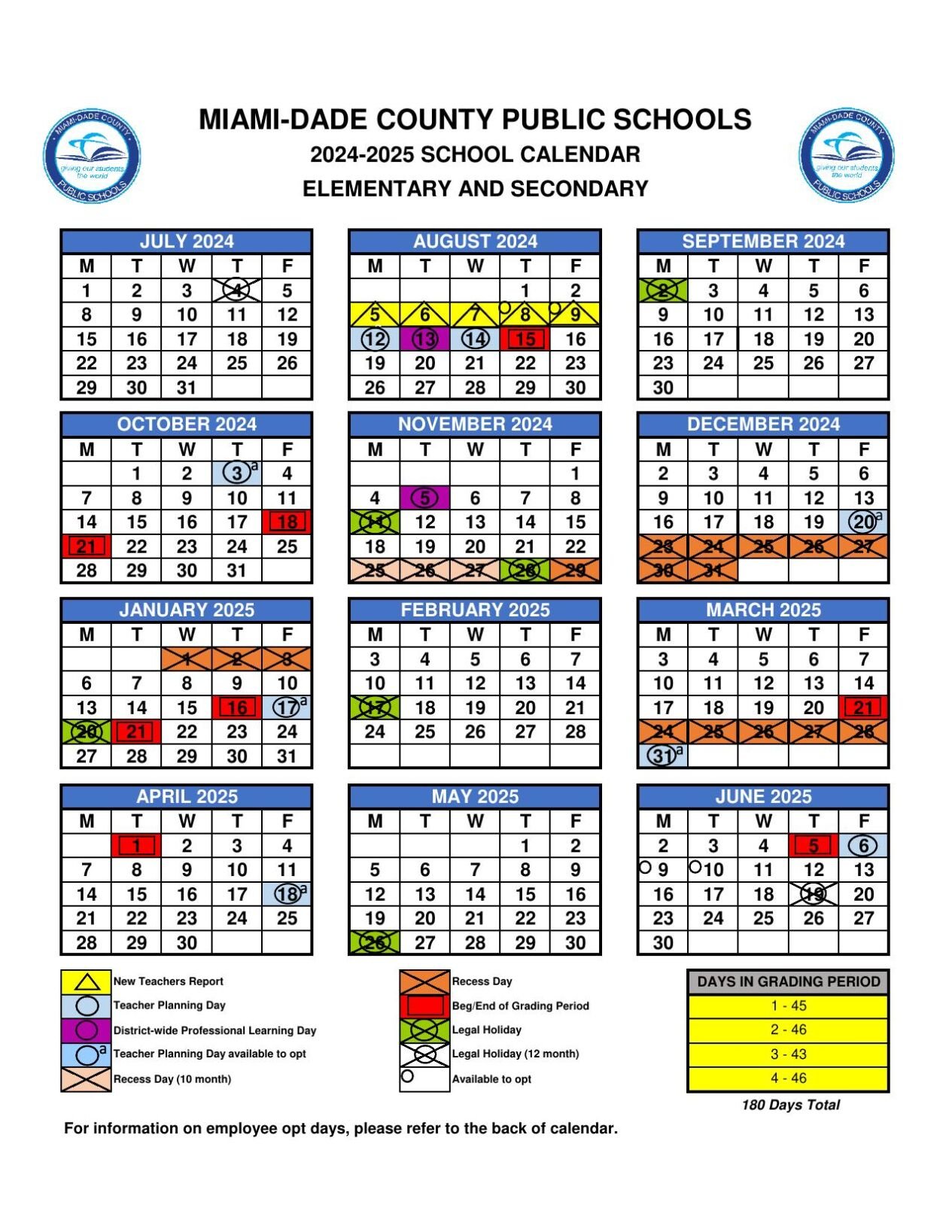 Miami Dade 2025 School Calendar Pdf Jessy Lucinda