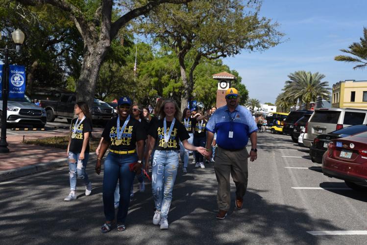 Auburndale High School Cheerleaders honored with parade Winter Haven