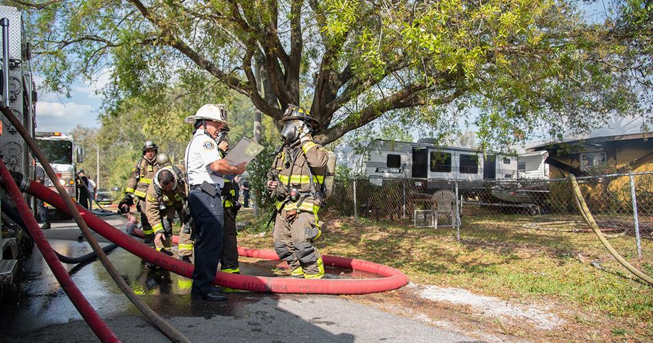 Polk County Fire Rescue responds to a structure fire on Saratoga Avenue ...