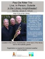 Outside concert at Leesburg Public Library