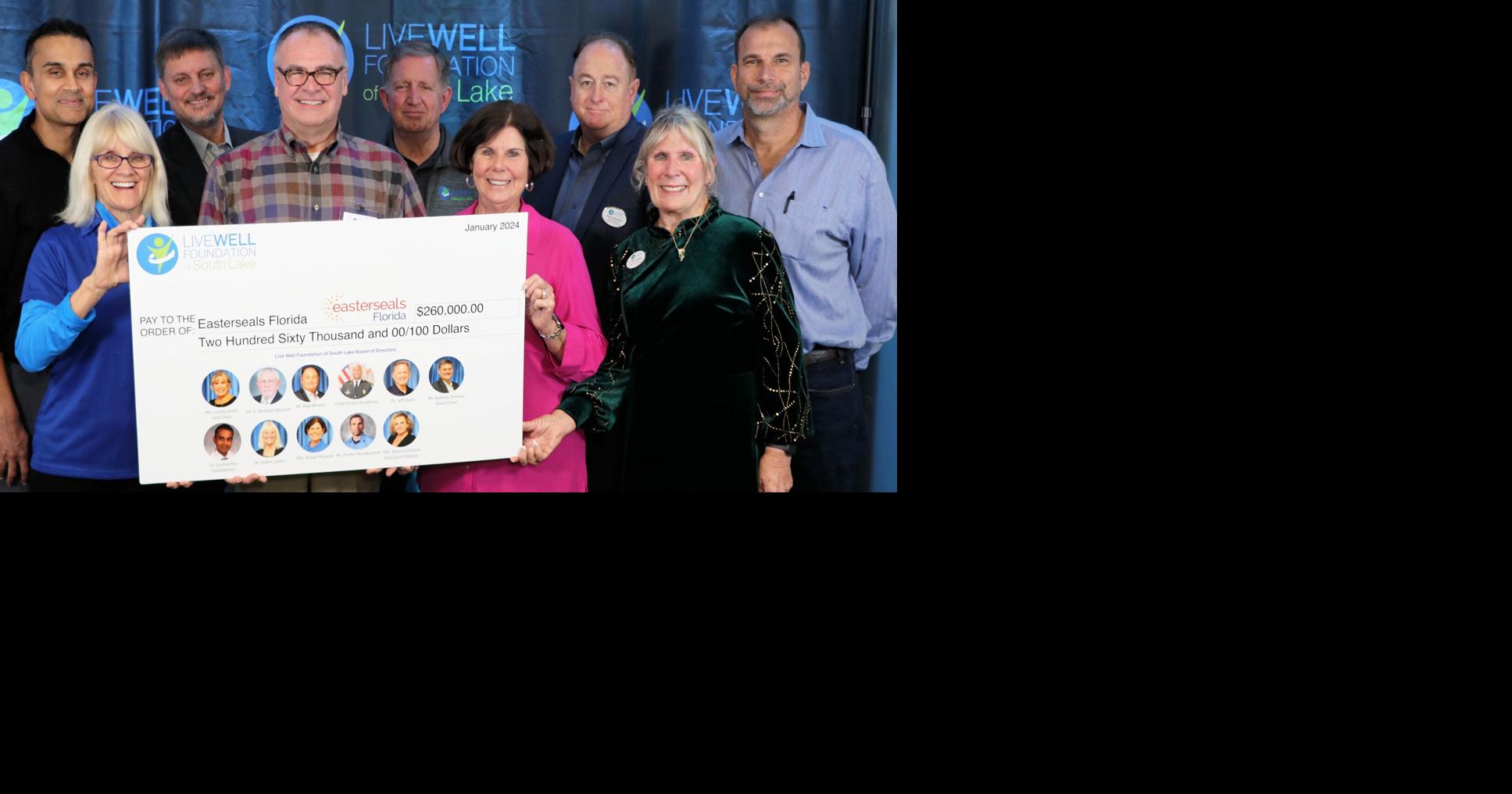Easter Seals receive Live Well Foundation grant