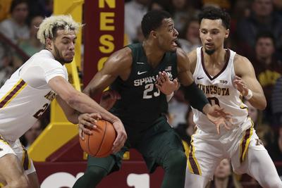 No 11 Michigan State Sweeps Minnesota With 70 52 Win Highlands