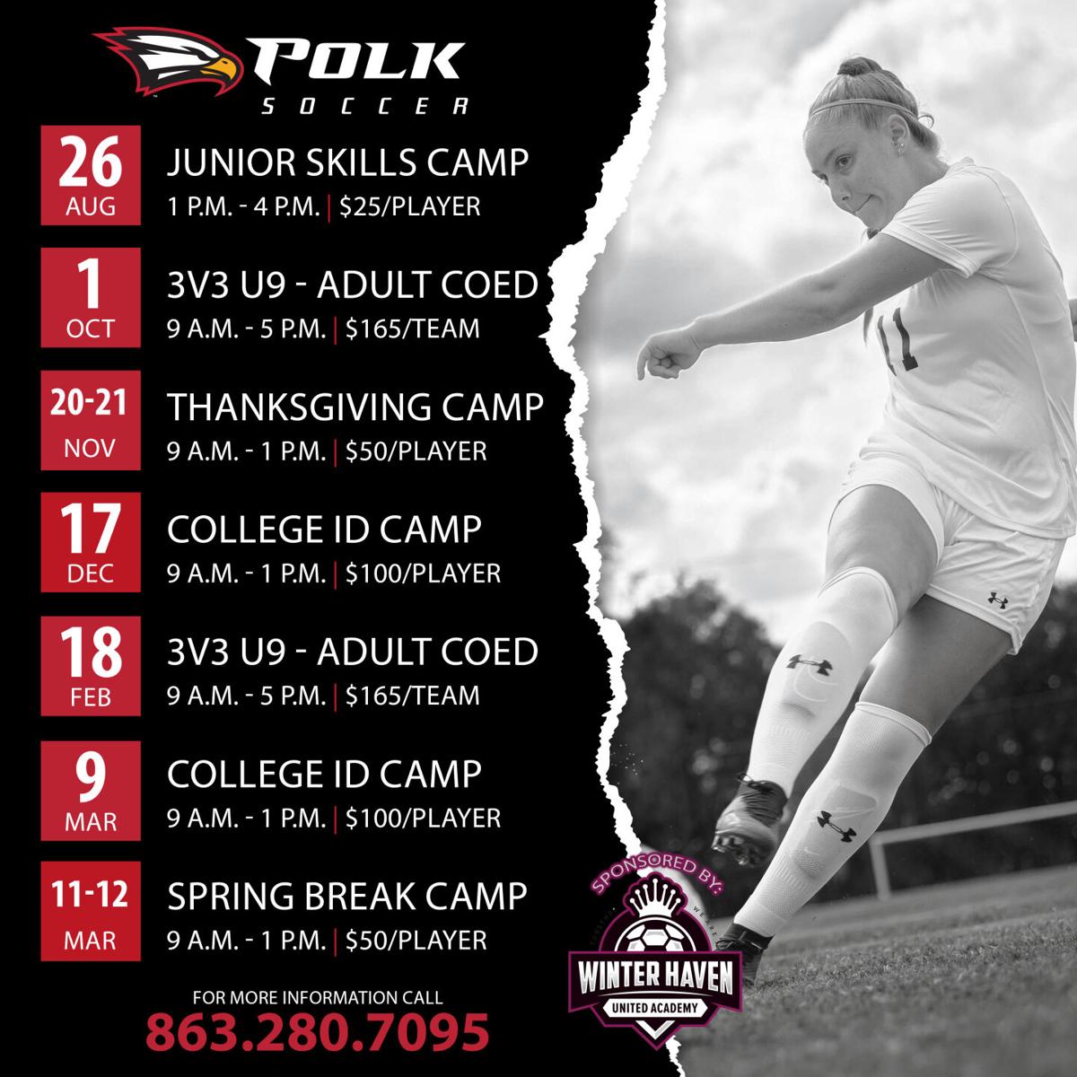 Polk State Soccer coaches announce 7 events for community | Community |  midfloridanewspapers.com