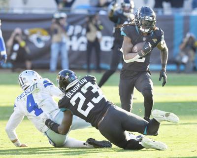 Jaguars intercept Prescott, stun Cowboys 40-34 in OT