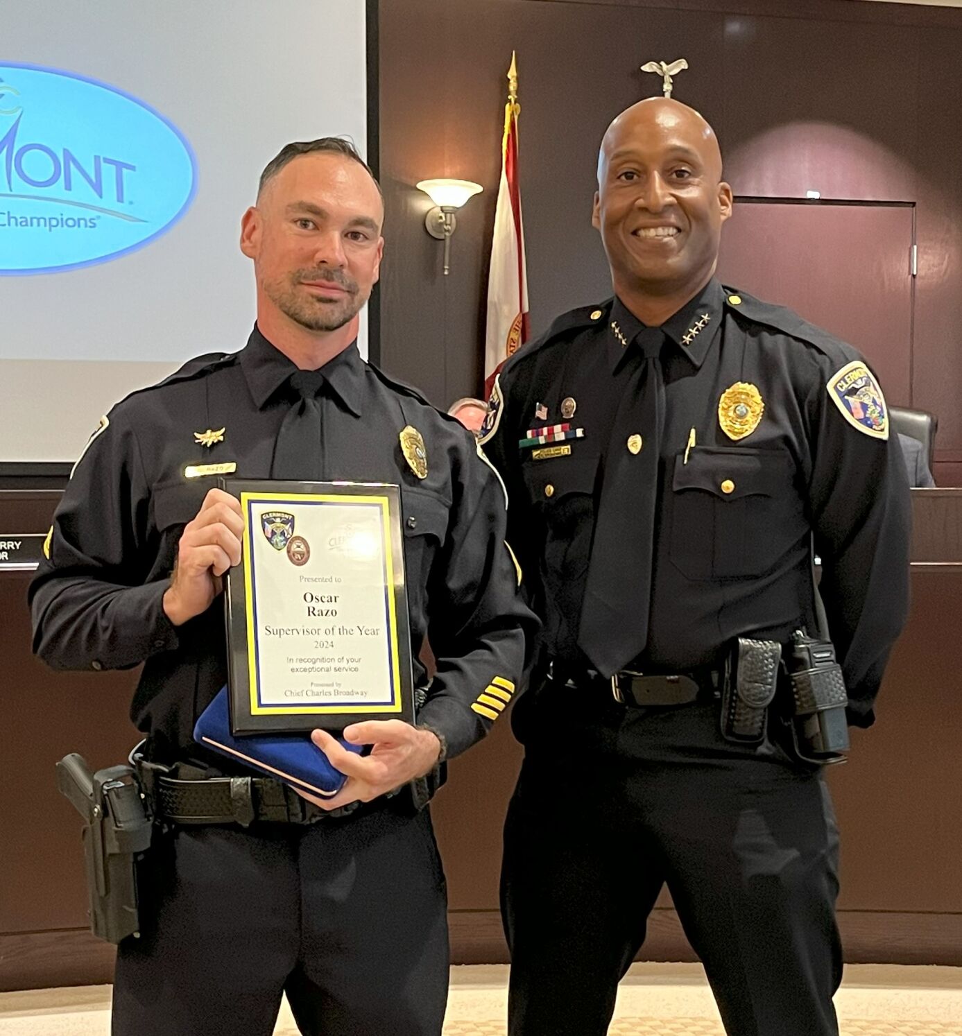 Police officers honored by city at special presentation | Clermont