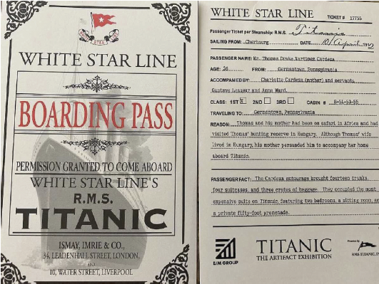 Ticketed passengers only beyond this point. Pick up your boarding pass for  TITANIC: The Artifact Exhibition today!- Link in bio #Titanic…