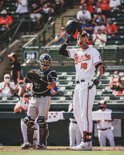 Orioles' Trey Mancini gets standing ovation, singles in first at-bat in  return from colon cancer