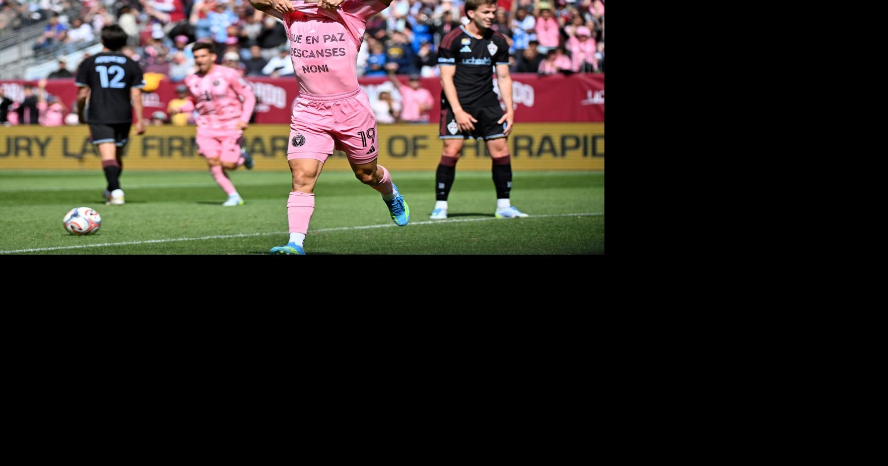 Lionel Messi scores 2 goals, Inter Miami beats Rapids 3-2