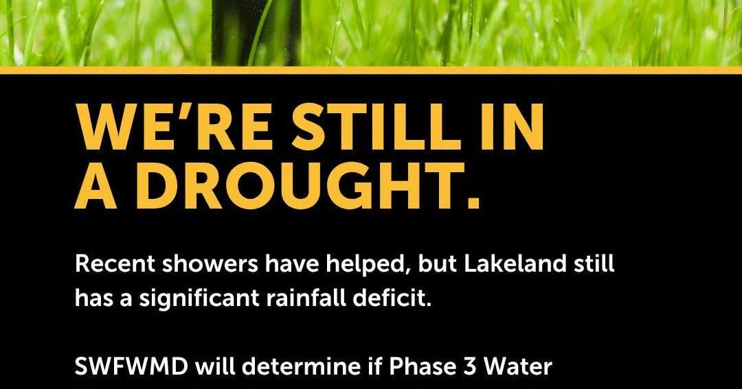 City of Lakeland begins issuing fines to Phase 3 water restriction violators