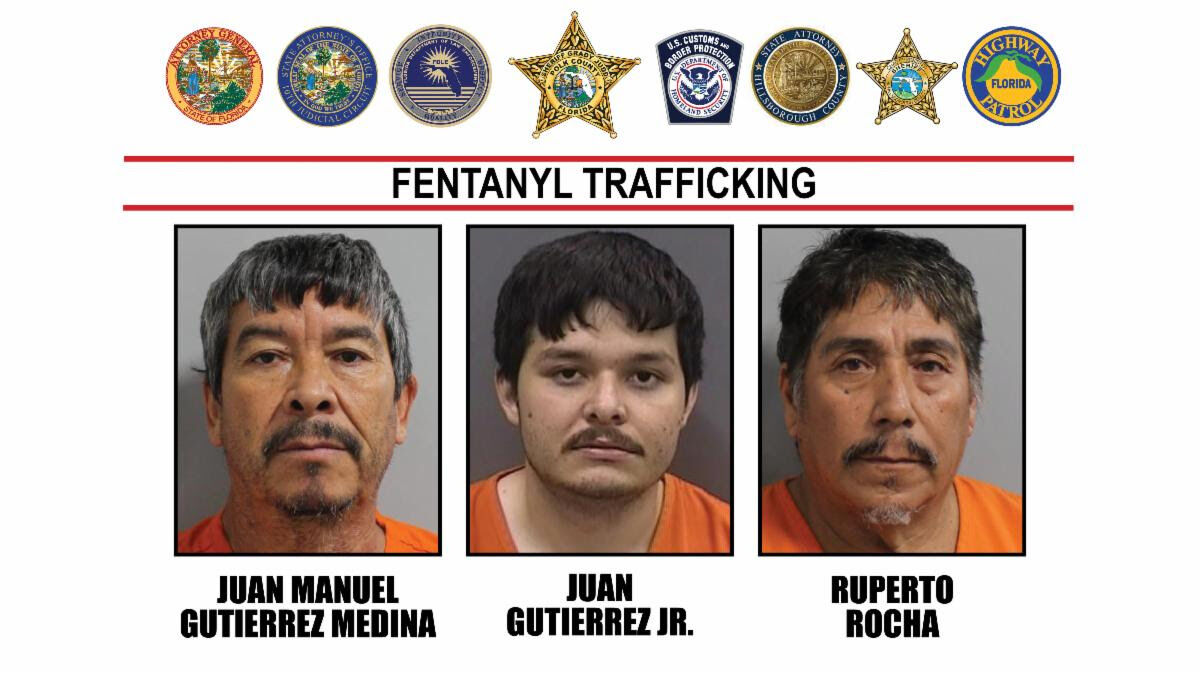 Three arrested and $2,500,000 of fentanyl seized in multi-agency bust ...