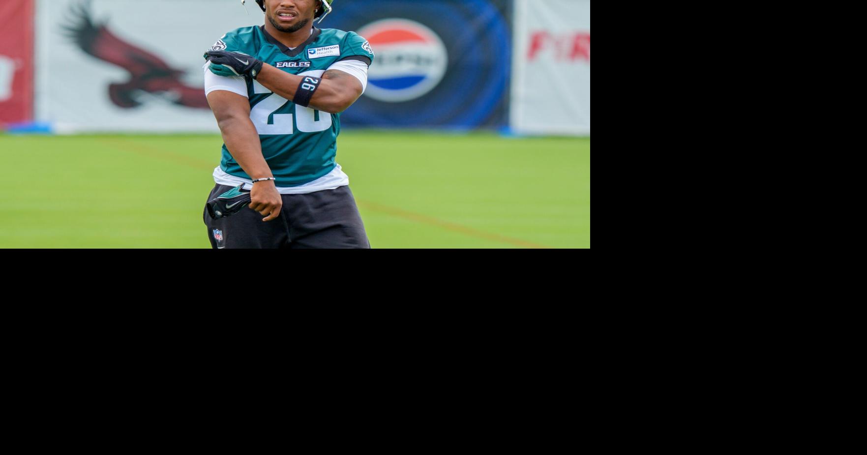 Eagles running back Saquon Barkley was inspired by Barry Sanders serving his teammates