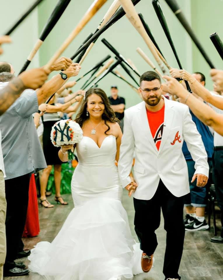 Polk couple hits home run with baseball themed wedding Four