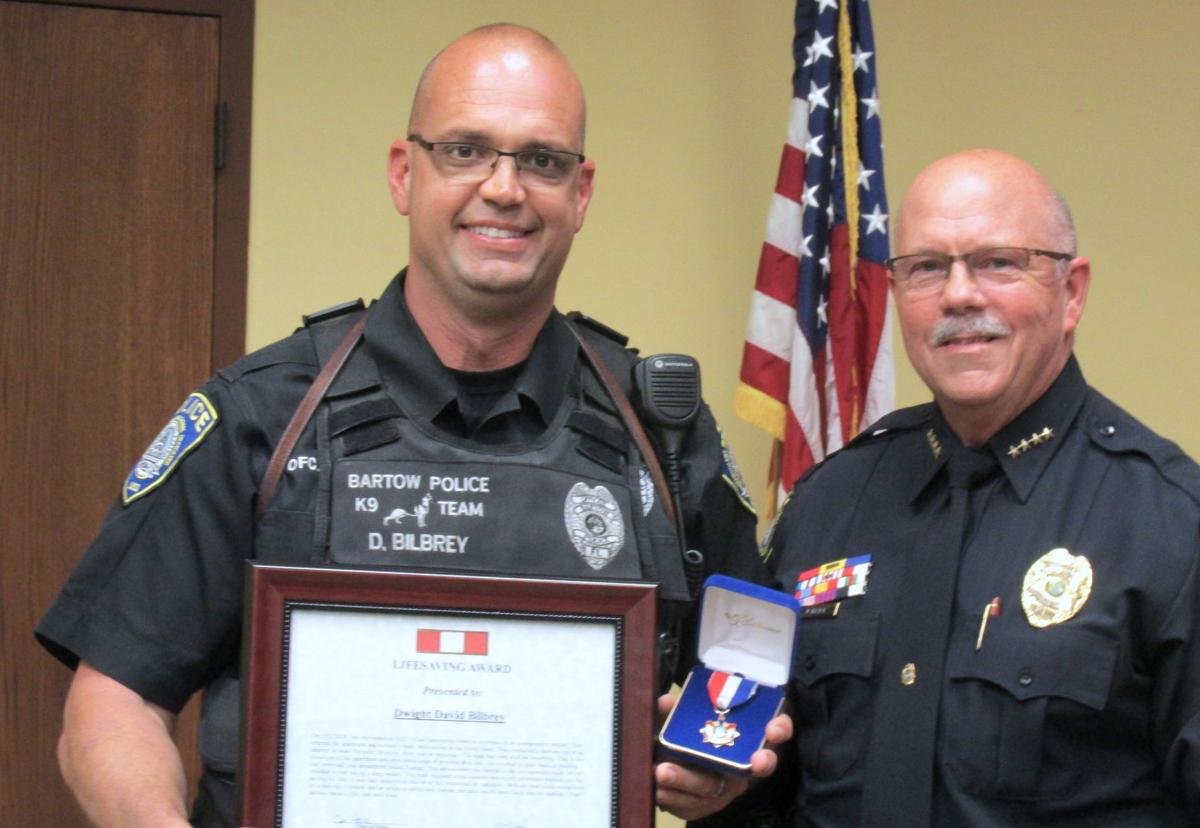 Bartow Officer Recognized For Life Saving Actions Winter Haven