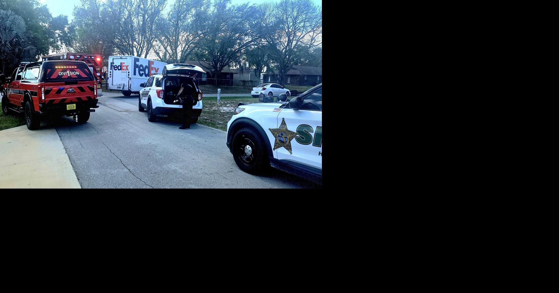 Pedestrian airlift following delivery truck accident