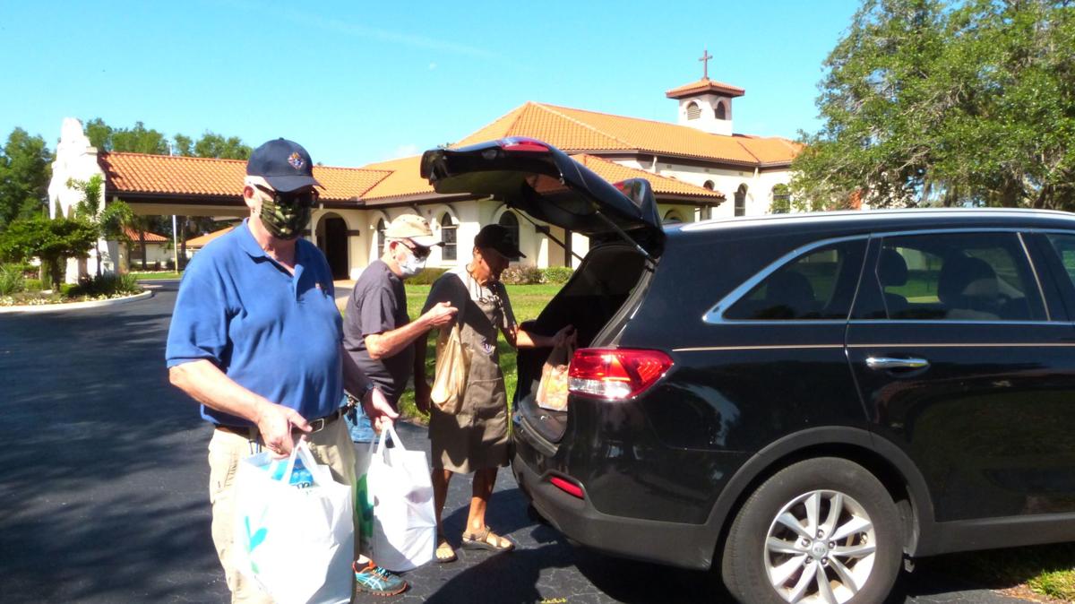 Lake Placid Knights Of Columbus Collect Food For The Needy