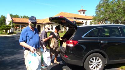 Lake Placid Knights Of Columbus Collect Food For The Needy