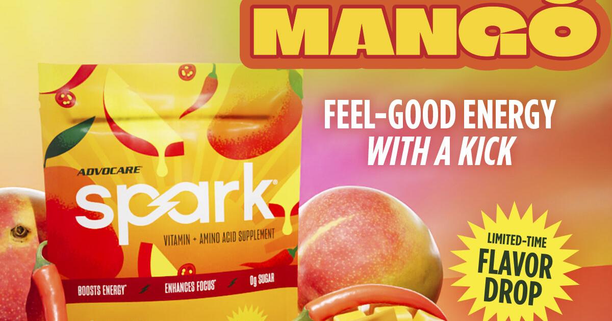 Spark® Chamoy Mango Delivers Feel-Good Energy with a Kick!
