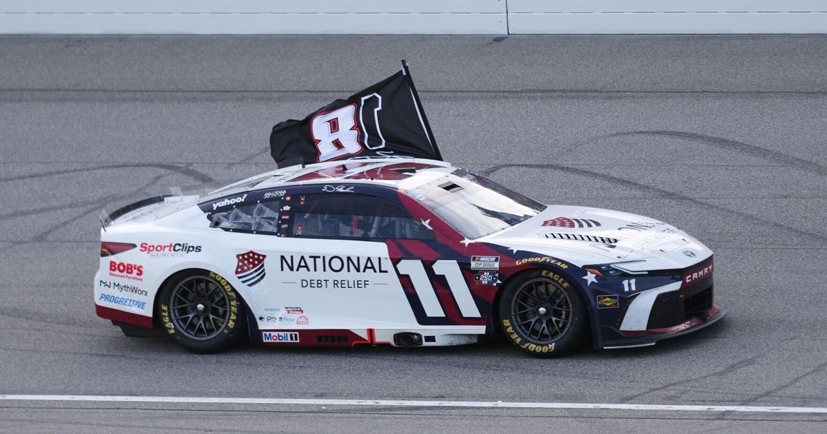 Denny Hamlin dedicates NASCAR victory at Michigan to Kyle Busch