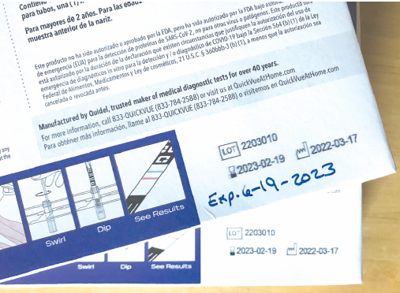 COVID-19 test kit expiration dates extended | Local ...