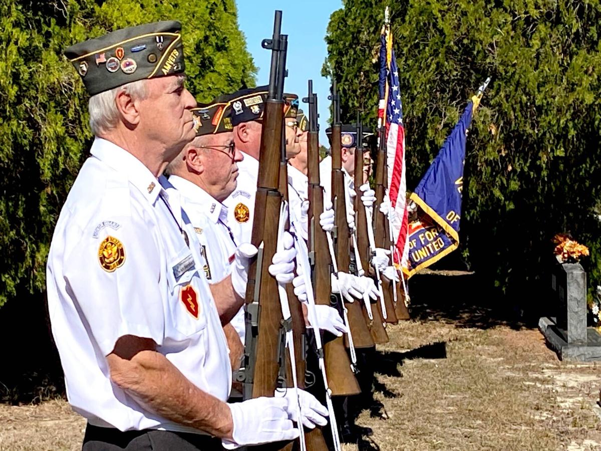 VFW Post 43000 Honor Guard at attention