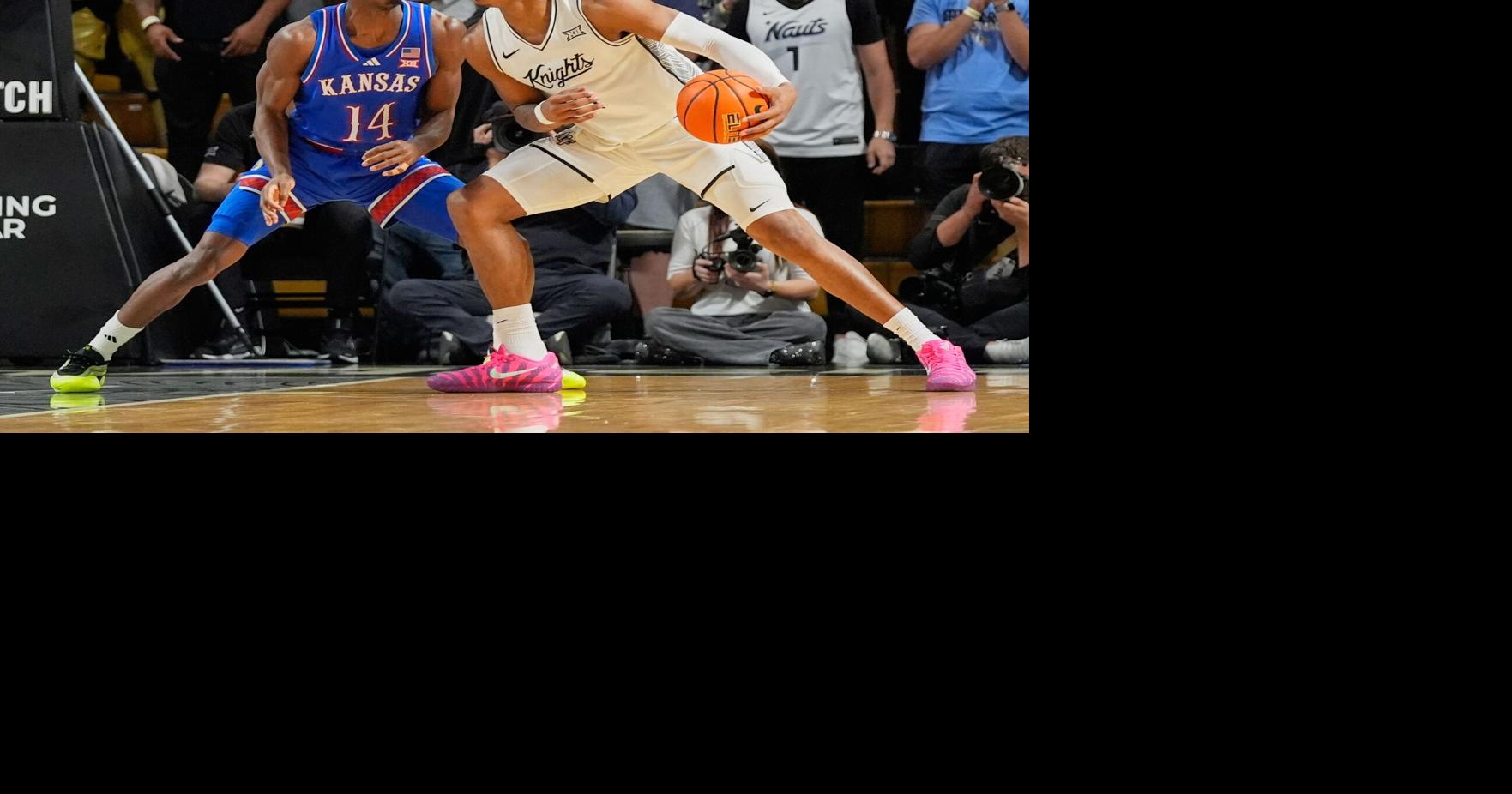 UCF pulls off an 81-75 win against No. 17 Kansas