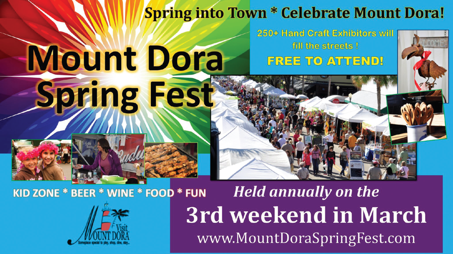 Mount Dora Spring Fest to be held on 3rd weekend in March Triangle