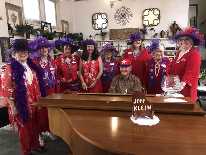red hat and purple dress society Red Hat Society  Writing For Wellbeing