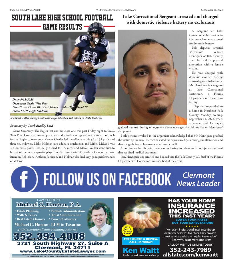 Page 14 Clermont News Leader